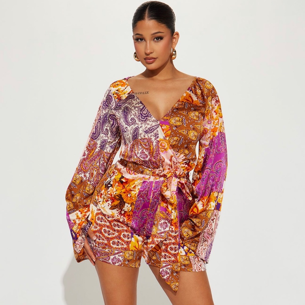 Satin romper